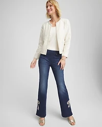 Pearl Trim Tweed Jacket