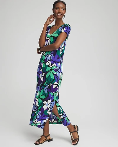 Travelers™ Floral V-neck Maxi Dress