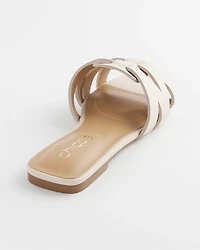 Cassidy Cross-Strap Slide Sandals