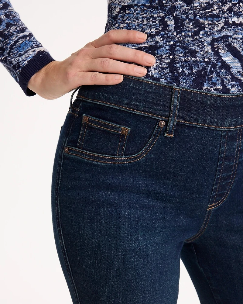 Pull-On Slim Bootcut Jeans