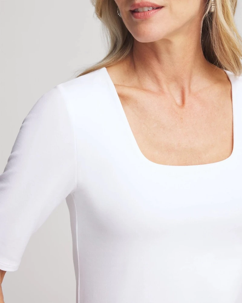 Contour Cotton™ Square Neck Tee