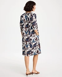 Poplin Cotton Popover Printed Dress