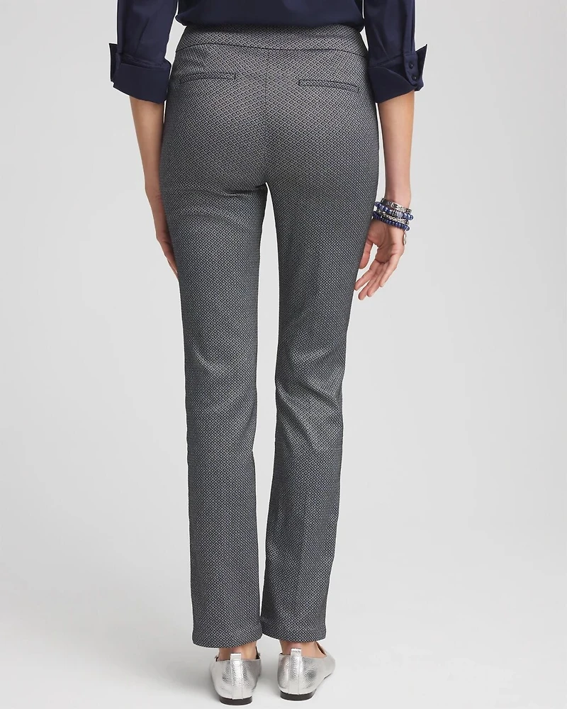 Brigitte Diamond Print Slim Pants