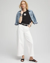 Textured Cap Sleeve Tee