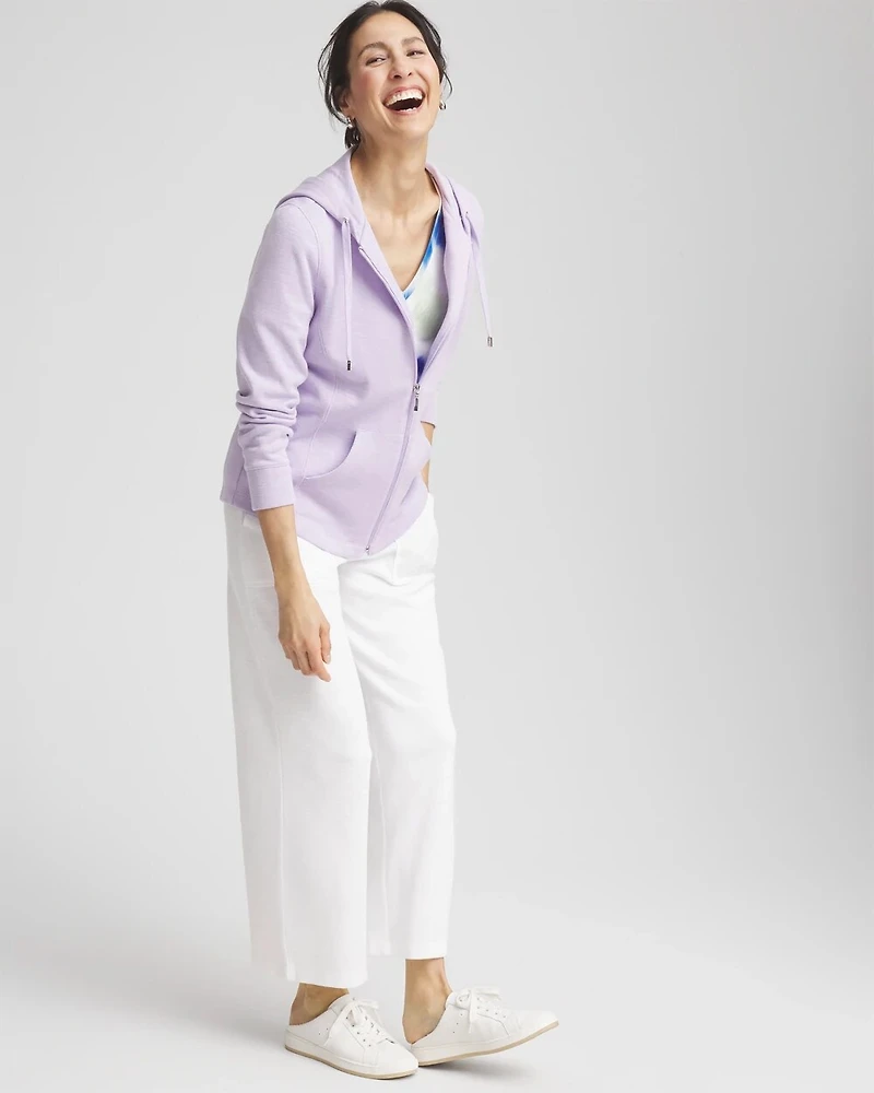 Zenergy® Beach Slub Zip-Front Hoodie