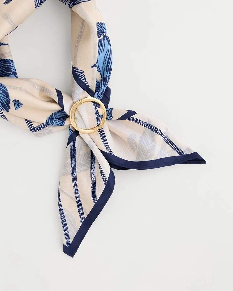 Golden Round Scarf Ring