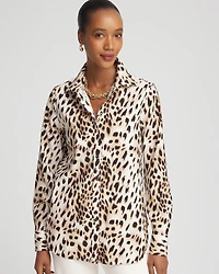 No Iron™ Cheetah-Print Shirt