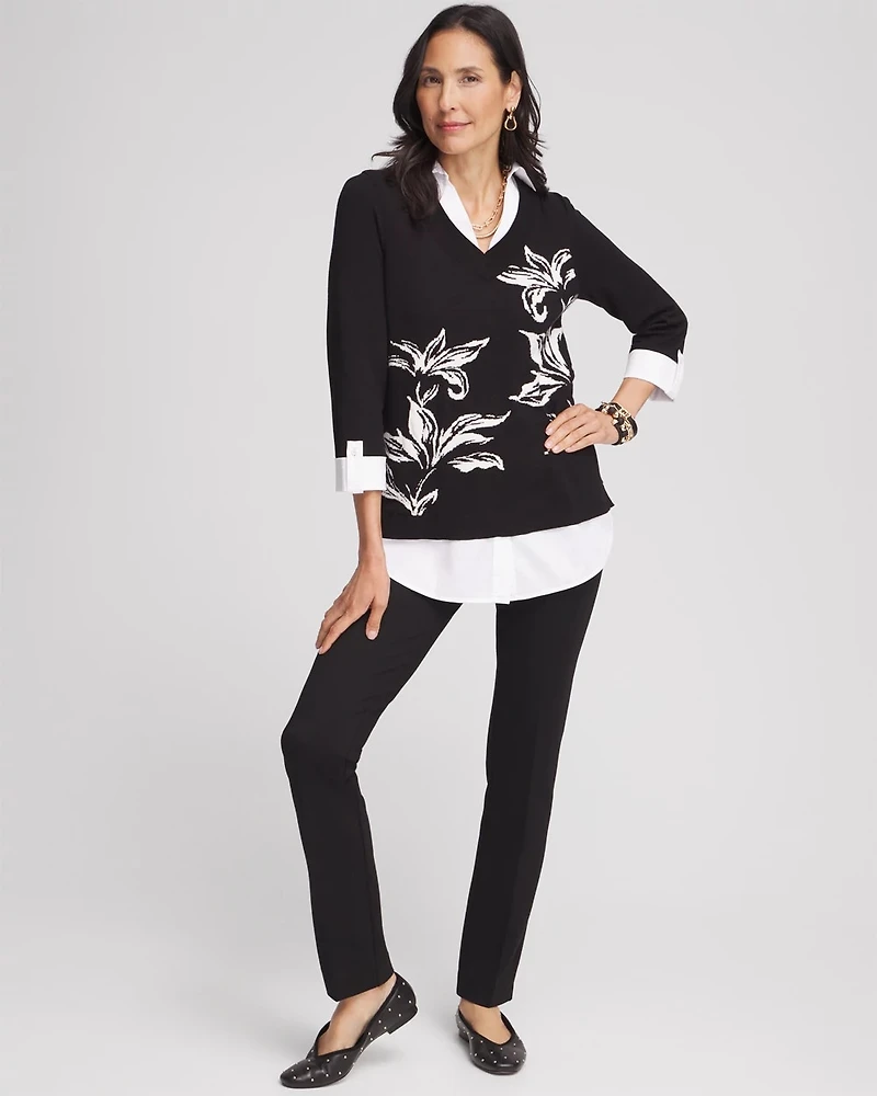 Juliet Slim Trim Detail Ankle Pants
