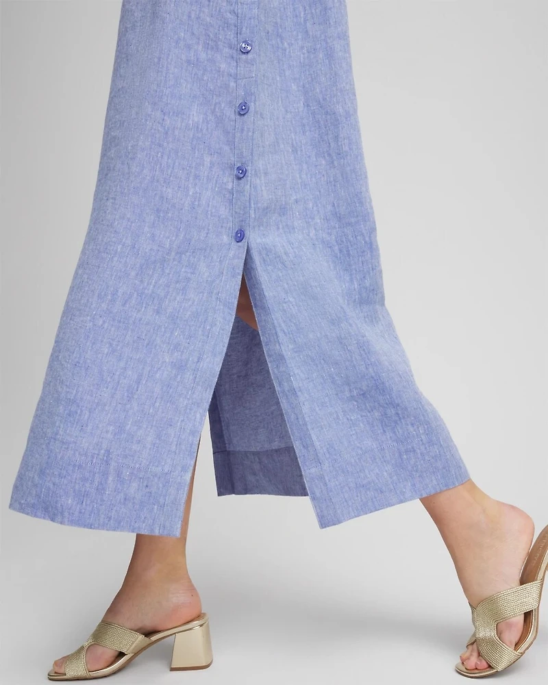 Maxi Linen Shirtdress