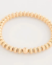 Goldtone Rounded Stretch Bracelet