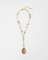 Genuine Stone Y-Necklace