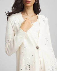 Rhinestone Embellished Cardigan
