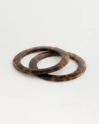 Tortoise Bangle Set of Two