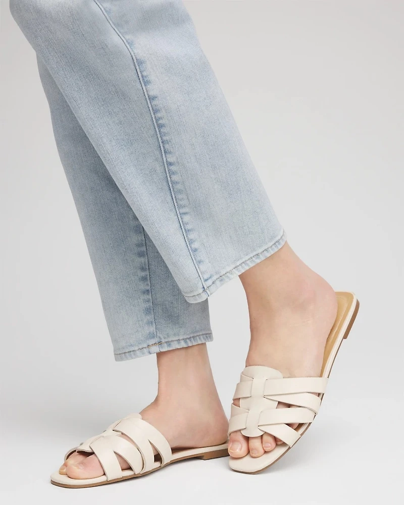 Cassidy Cross-Strap Slide Sandals