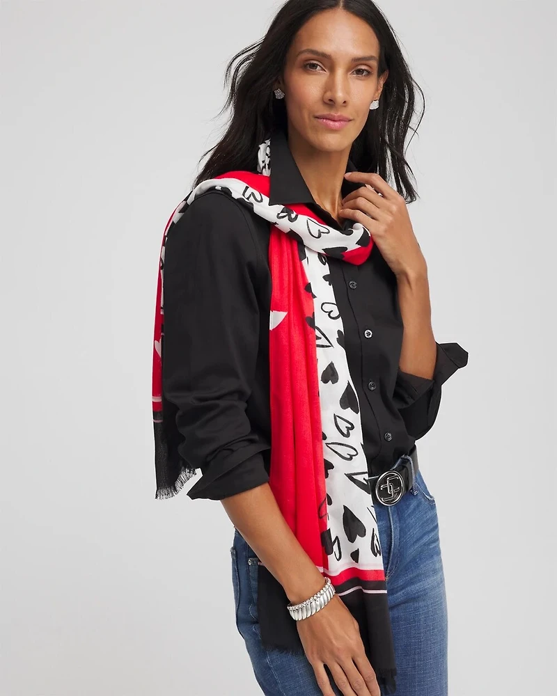 Lover Girl Woven Oblong Scarf