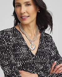 Silver Tennis Necklace