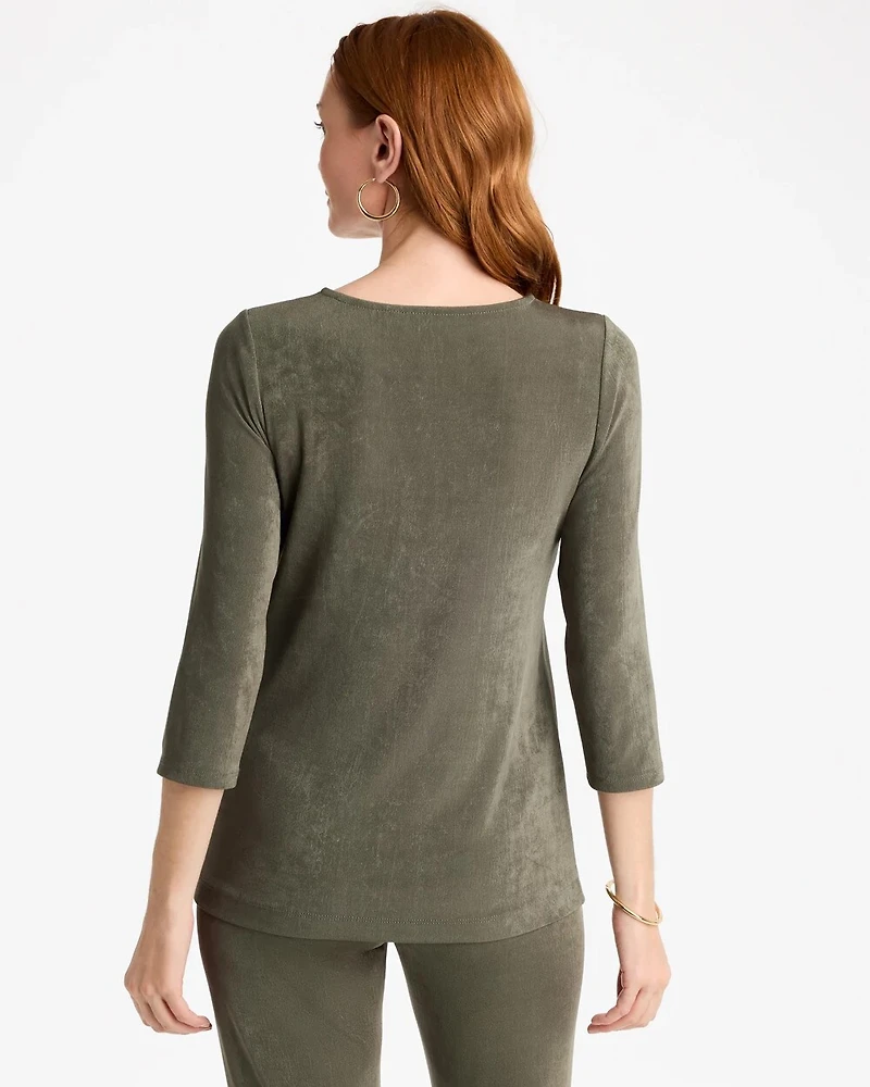 Travelers™ V-Neck 3/4 Sleeve Top
