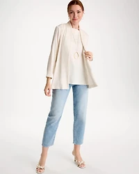 Travelers™ Pleated Chiffon Cardigan