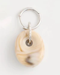 Neutral Drop Hoop Earrings