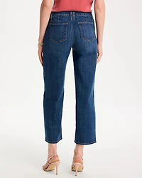 Girlfriend Wide-Leg Crop Jeans