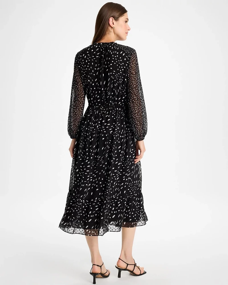 Clip Dot Maxi Dress