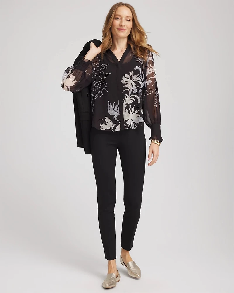Georgette Flow Print Blouse