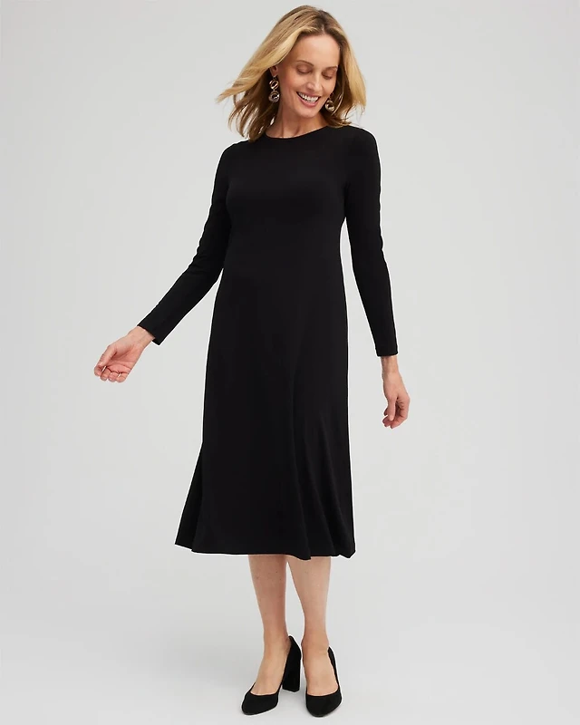 black fall formal dress Long Lace Formal Black Evening Dress - 4XL - Elegant Lace Detailing - Short Sleeves main image 0