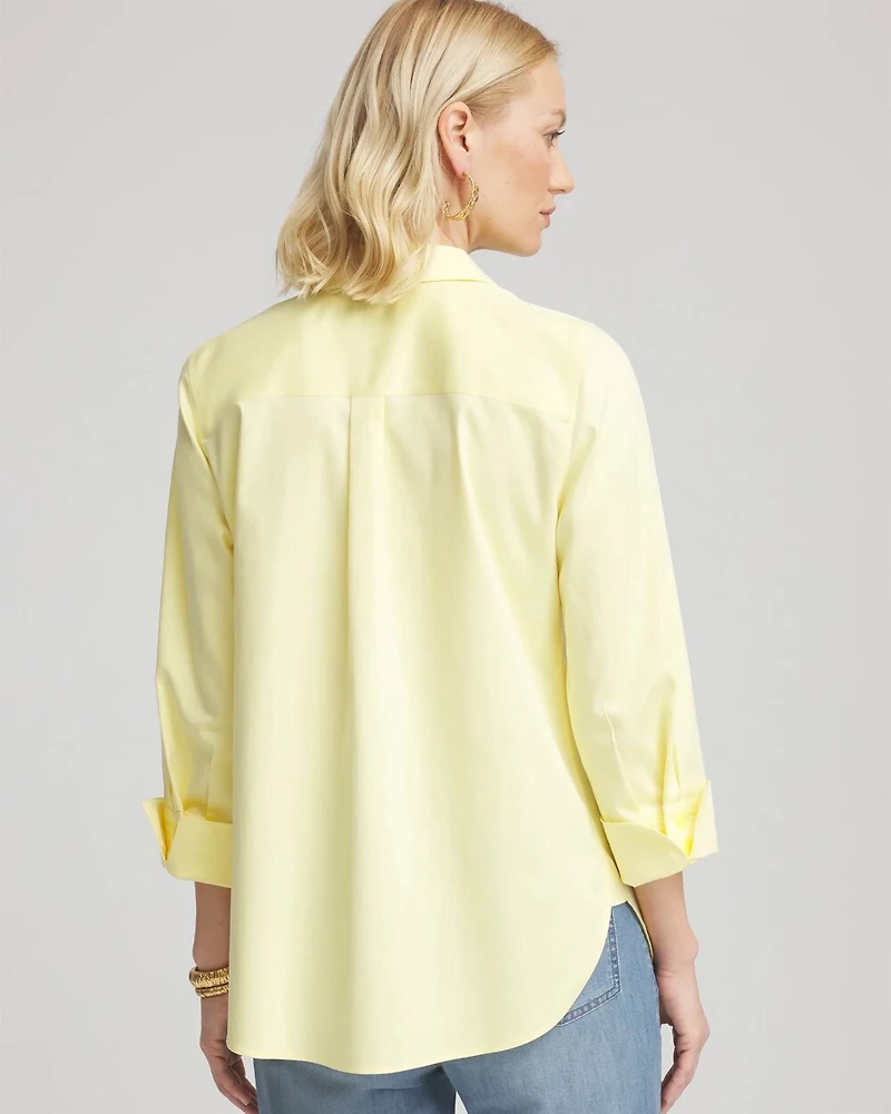 Stretch-Sateen Shirt