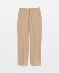 Cotton Straight-Leg Trousers