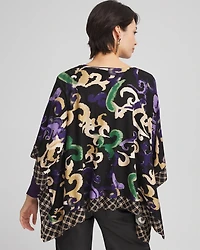 Scroll Print Poncho