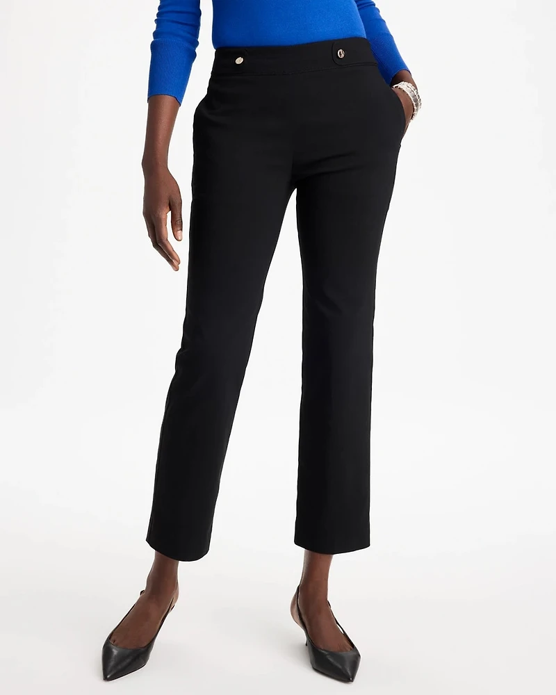 Brigitte™ Tab Straight Ankle Pants