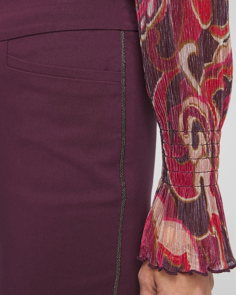 Brigitte Beaded Slim Ankle Pants