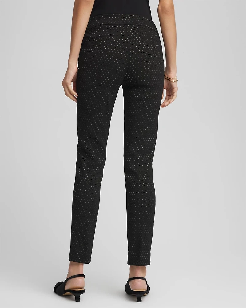 Brigitte™ Slim Ankle Jacquard Pants