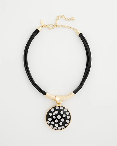 Polka Dot Pendant Necklace