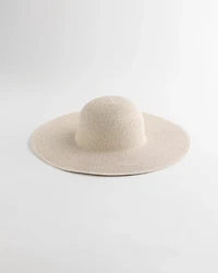 Metallic Straw Sun Hat