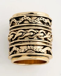 Textured Scarf Ring