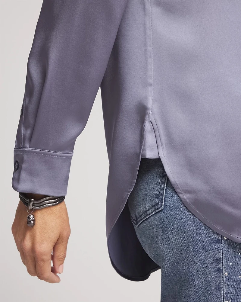 Satin High-low Tunic