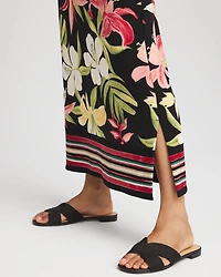 Travelers™ Tropical-Lily Midi Skirt
