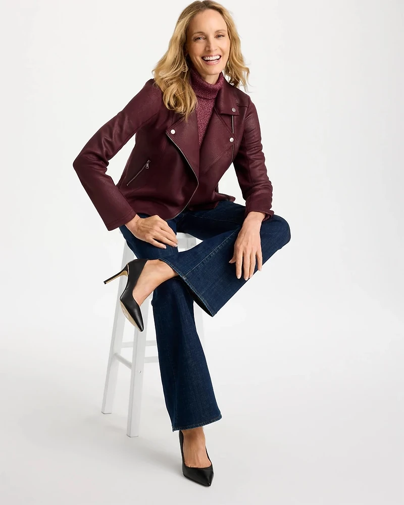 Suede Moto Jacket