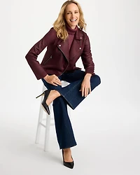 Suede Moto Jacket