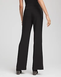Crepe Flared Trouser Pants