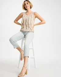 Girlfriend Slim Capri Jeans