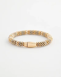Mixed Metal Beaded Bracelet