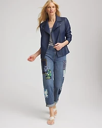 Faux Leather Moto Jacket