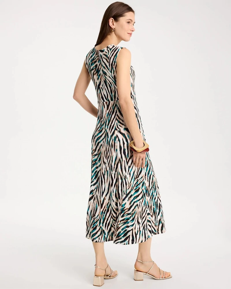 Animal Print Jersey Knit Dress