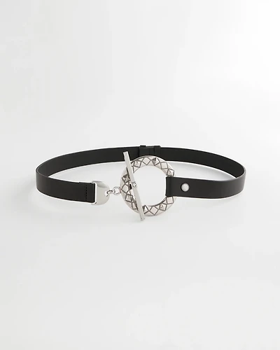 Silver Toggle Trouser Belt