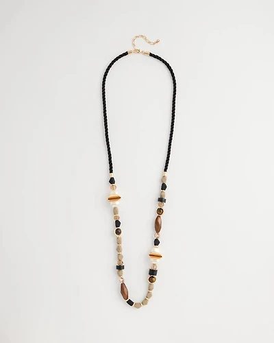 Single-Strand Resin Tiger's Eye Necklace