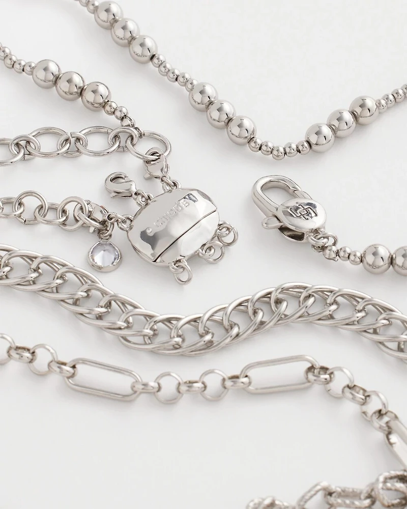 Silvertone Lobster-Claw Necklace Converter