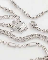 Silvertone Lobster-Claw Necklace Converter
