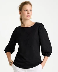 Etched Flora Balloon Top